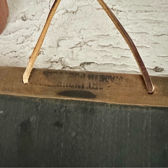 Vintage Boy & Girl Painted Chalkboard Bathing Bathroom Wall Hanging Art Portugal - Picture 7 of 11